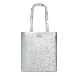 Tory Burch beauty tote bag purse new silver new